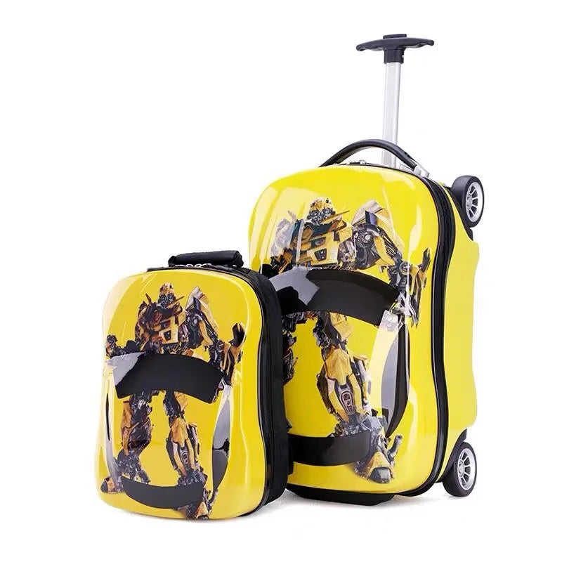 Valise enfant 3D à roulettes – Design voiture, garçon & fille