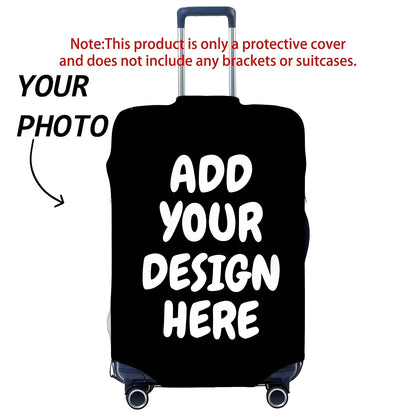 Housse de valise personnalisée avec photo – Impression recto verso, élastique & lavable
