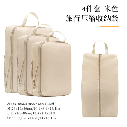 Set 4 cubes de rangement valise – Impérméable, léger & compressible