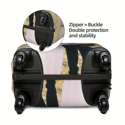 Housse de valise personnalisée avec photo – Impression recto verso, élastique & lavable