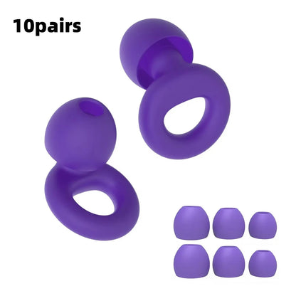 Bouchons d’oreilles silicone voyage – Réduction bruit, sommeil en avion