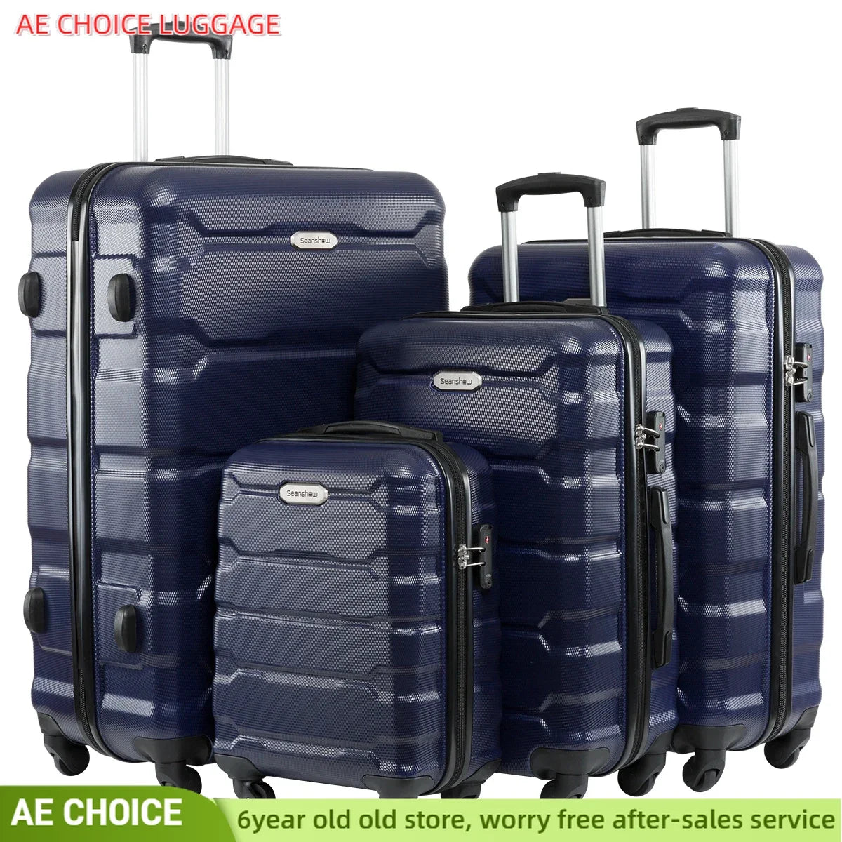 Set de 4 Valises Rigides Spinner – 18/22/26/30 pouces