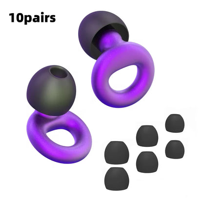 Bouchons d’oreilles silicone voyage – Réduction bruit, sommeil en avion