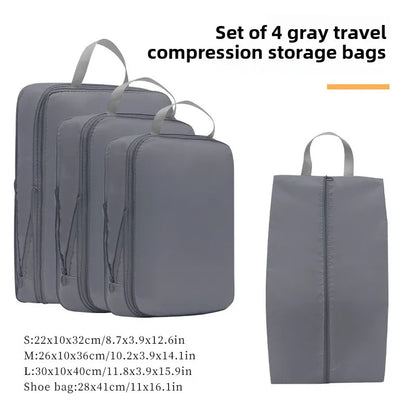 Set 4 cubes de rangement valise – Impérméable, léger & compressible