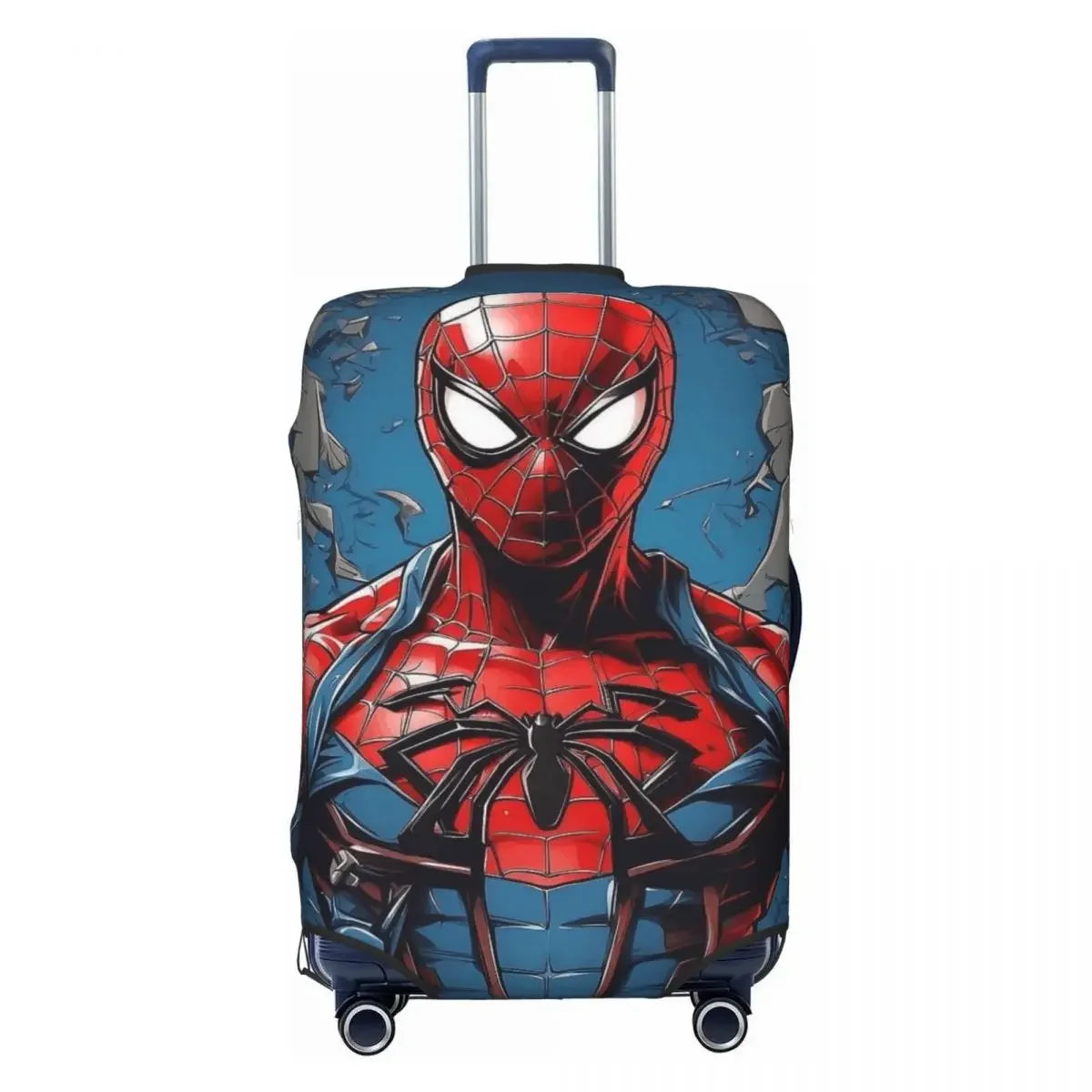 Dustproof Anti-Scratch Luggage Cover Fashion Spider Print Elastic Fits 18-32 Inch Suitcases Washable Durable For Travel