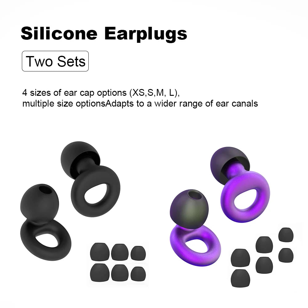 Bouchons d’oreilles silicone voyage – Réduction bruit, sommeil en avion
