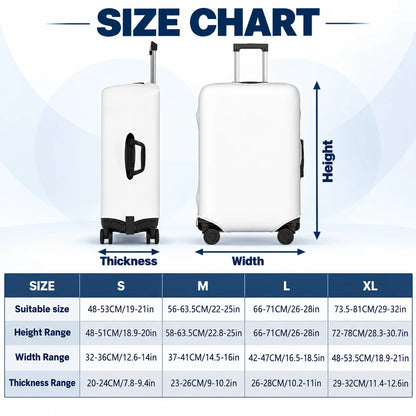 Housse de valise personnalisée avec photo – Imperméable, anti-rayures & lavable