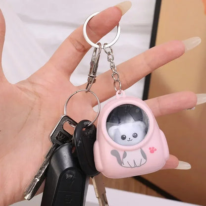 Luminous Backpack Astronaut Keychain Women Men Starry Sky Portable Cute Keychains Daily Travelling Bag Pendant Fashion Accessory