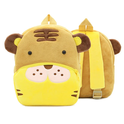 Cute Cartoon Animal Plush Backpack Soft Children Kindergarten Schoolbag Toddler Travel Bag Gift For Girls Boys