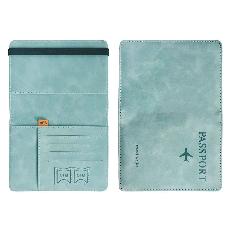 Pochette Passeport en Cuir Anti-RFID – Porte-cartes & Portefeuille Voyage