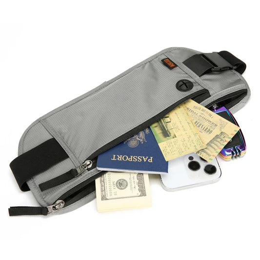 Ceinture Banane Anti-RFID – Porte-monnaie & Passeport Caché pour Voyage
