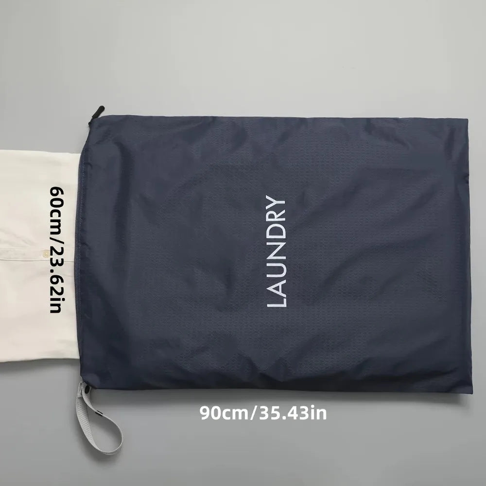New Waterproof Travel Clothes Storage Bag Solid Color Moisture Proof Clothes Bag High-End Sensation Laundry Storage Bag Travel