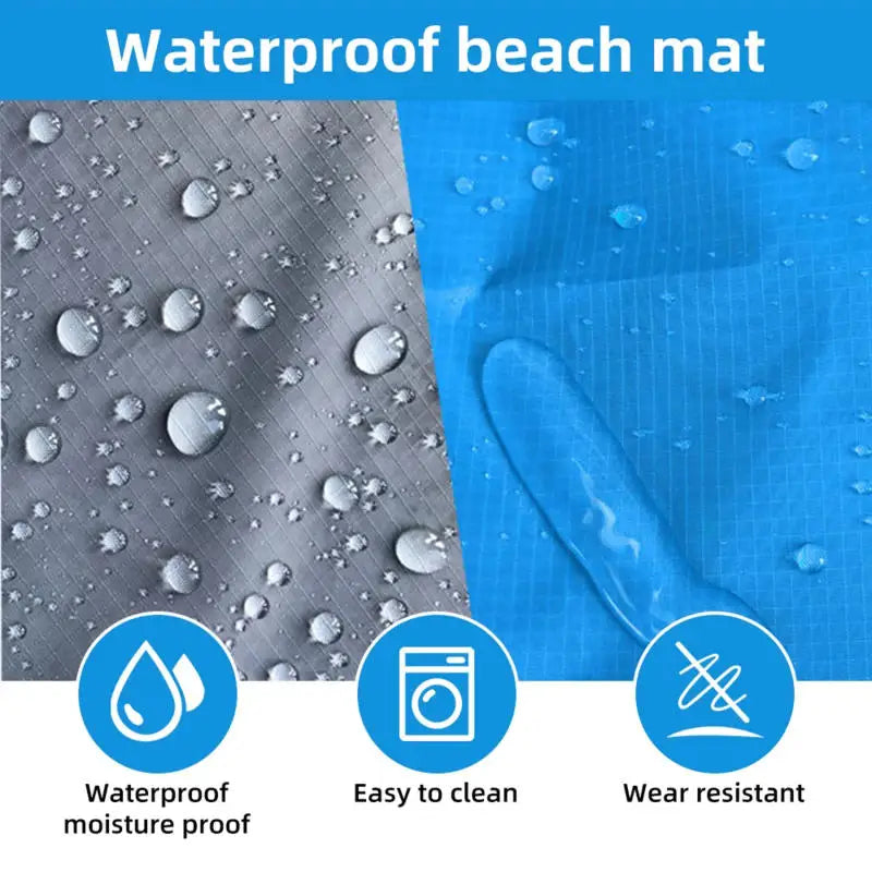 Couverture de Plage Imperméable & Anti-sable – Légère & Compacte
