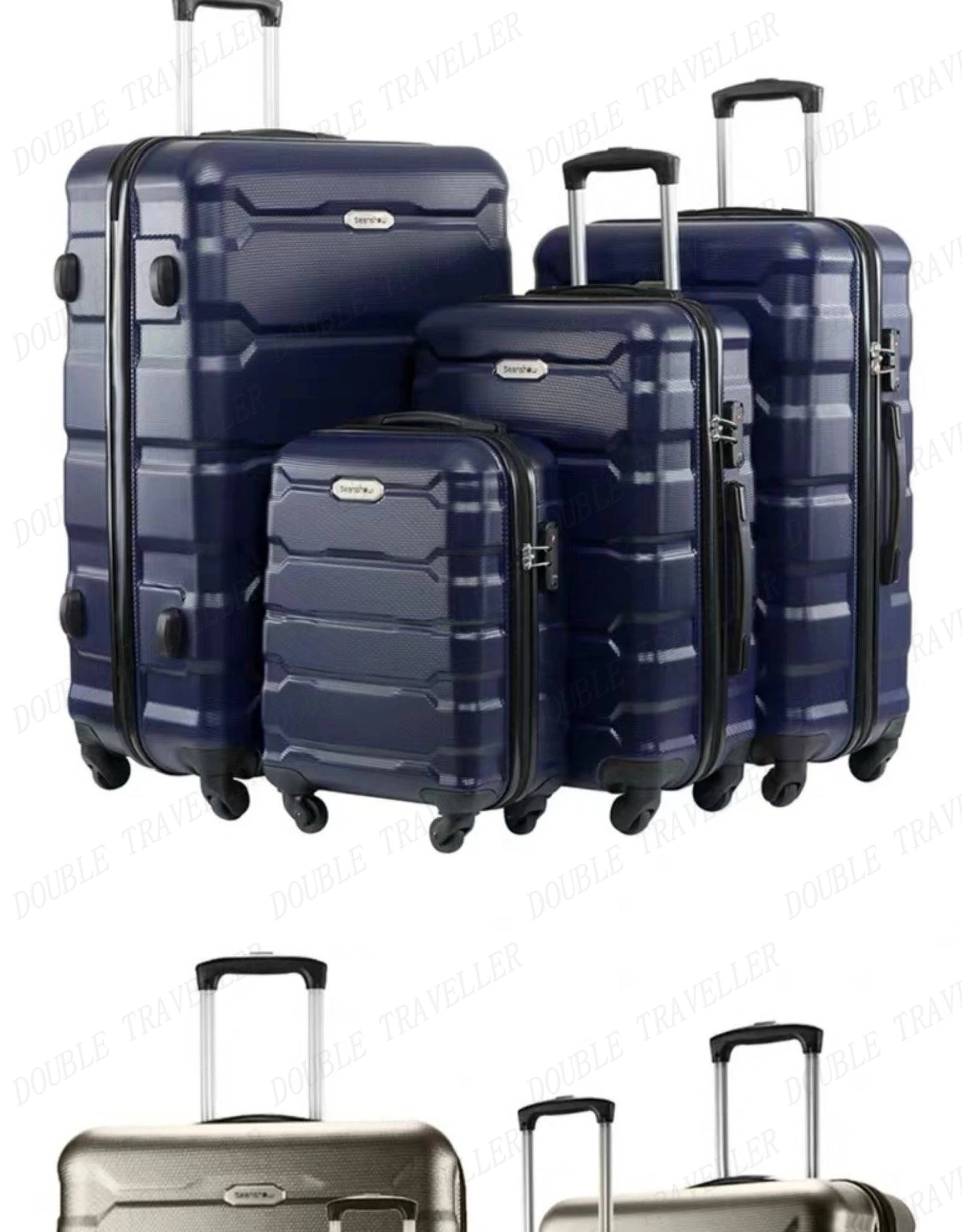 Set de 4 Valises Rigides Spinner – 18/22/26/30 pouces