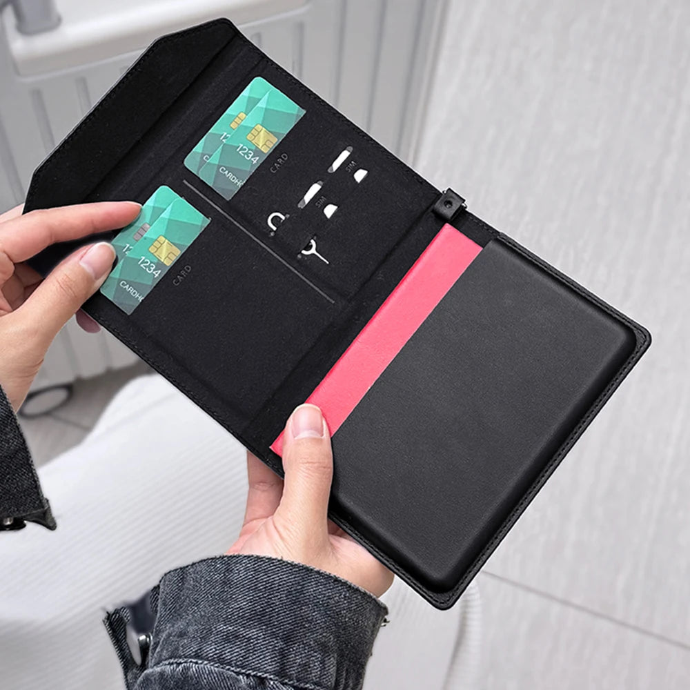 Porte-passeport multifonction – Accès rapide & multi-compartiments