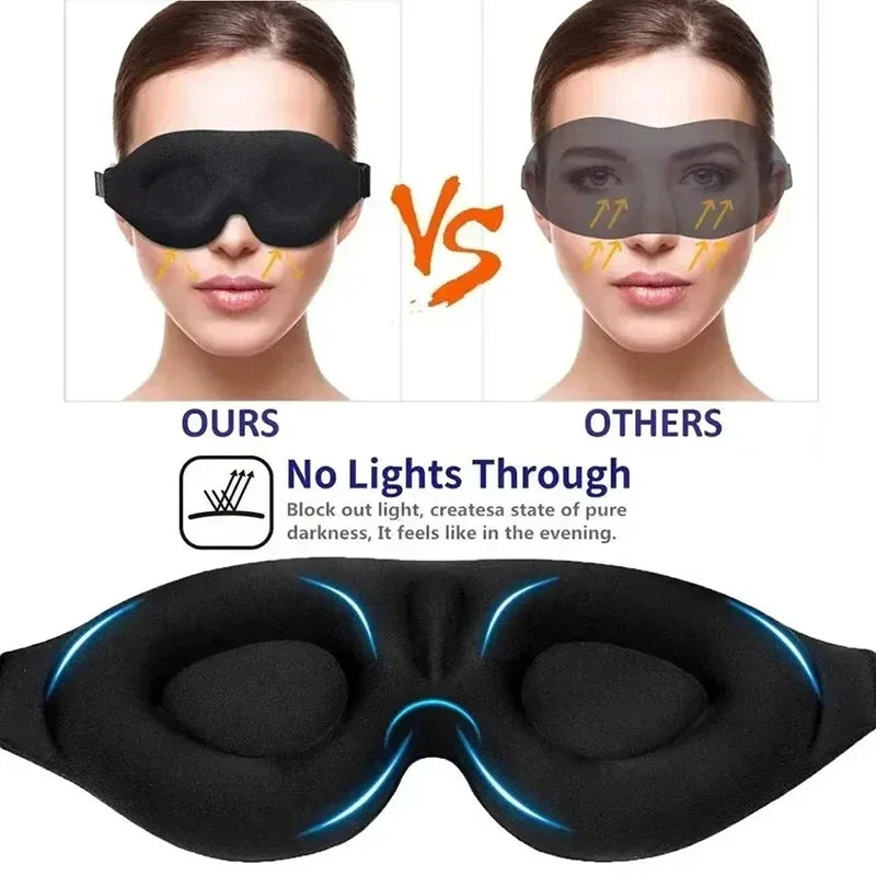 Masque de Sommeil 3D – Ultra-doux, Respirant & Zéro Pression