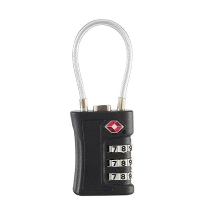 Cadenas TSA pour Valise – Set de 4, Code à 3 Chiffres & Design Bicolore