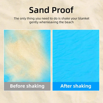 Couverture de Plage Imperméable & Anti-sable – Légère & Compacte