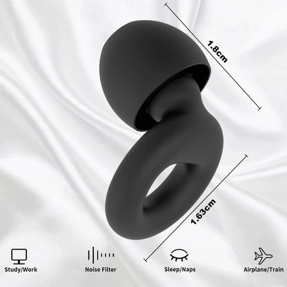 Bouchons d’oreilles silicone voyage – Réduction bruit, sommeil en avion