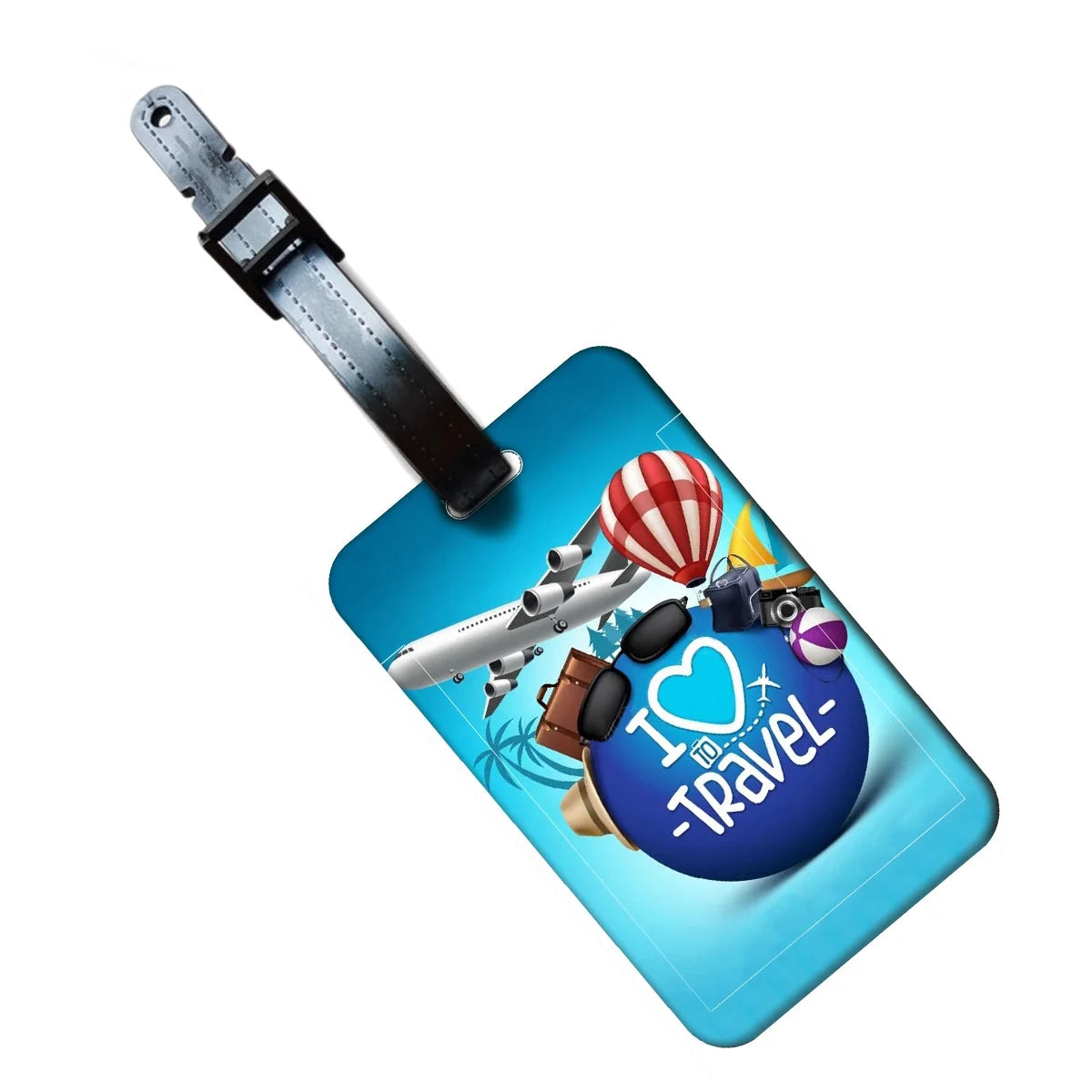 Let's Go Travel Luggage Label ABS Luggage Tag Creativity Suitcase ID Address Holder Baggage Portable Baggage Boarding Accessory