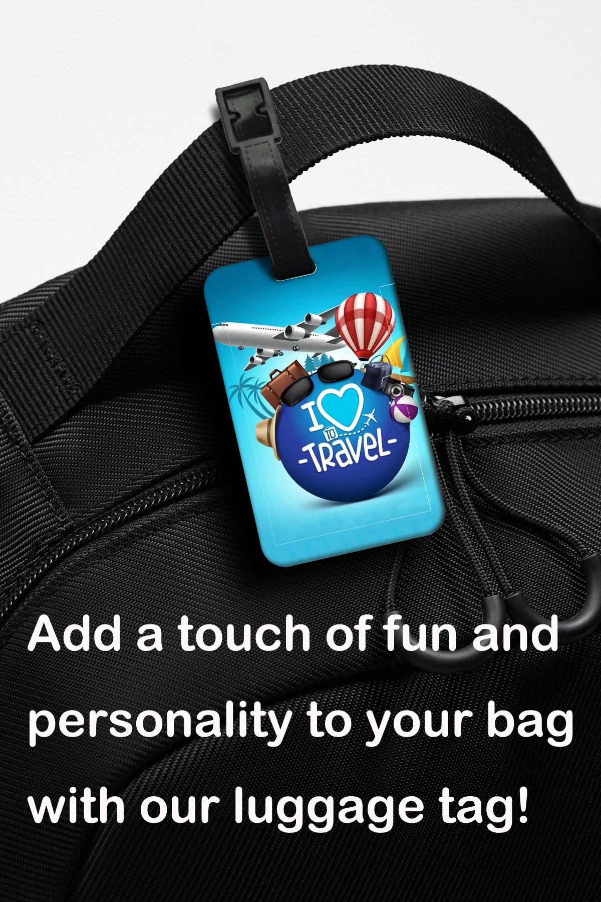 Let's Go Travel Luggage Label ABS Luggage Tag Creativity Suitcase ID Address Holder Baggage Portable Baggage Boarding Accessory