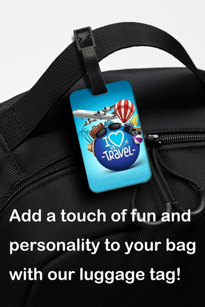 Let's Go Travel Luggage Label ABS Luggage Tag Creativity Suitcase ID Address Holder Baggage Portable Baggage Boarding Accessory