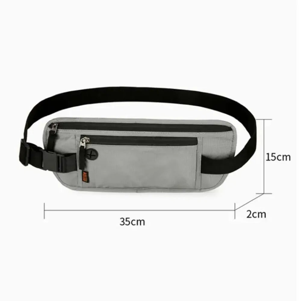 Ceinture Banane Anti-RFID – Porte-monnaie & Passeport Caché pour Voyage