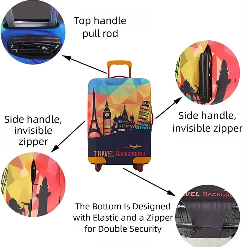 Housse de protection impérméable pour valise de voyage – Anti-égrafignures & fun
