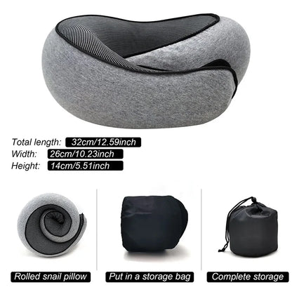 Oreiller voyage mémoire de forme – Support cervical ajustable