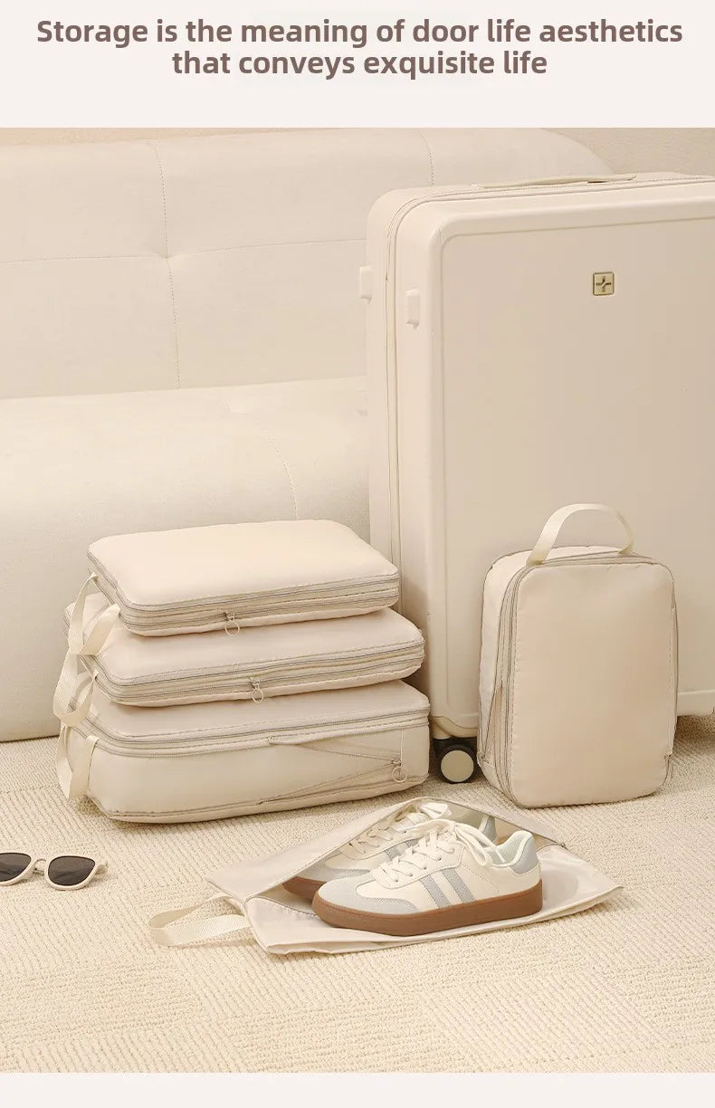 Set 4 cubes de rangement valise – Impérméable, léger & compressible