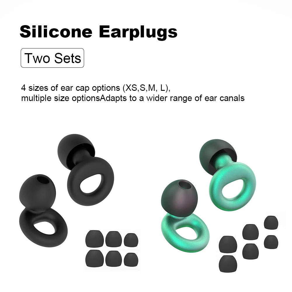 Bouchons d’oreilles silicone voyage – Réduction bruit, sommeil en avion