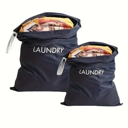 New Waterproof Travel Clothes Storage Bag Solid Color Moisture Proof Clothes Bag High-End Sensation Laundry Storage Bag Travel