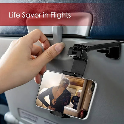 Support téléphone avion & train – Pliable, ajustable & rotatif