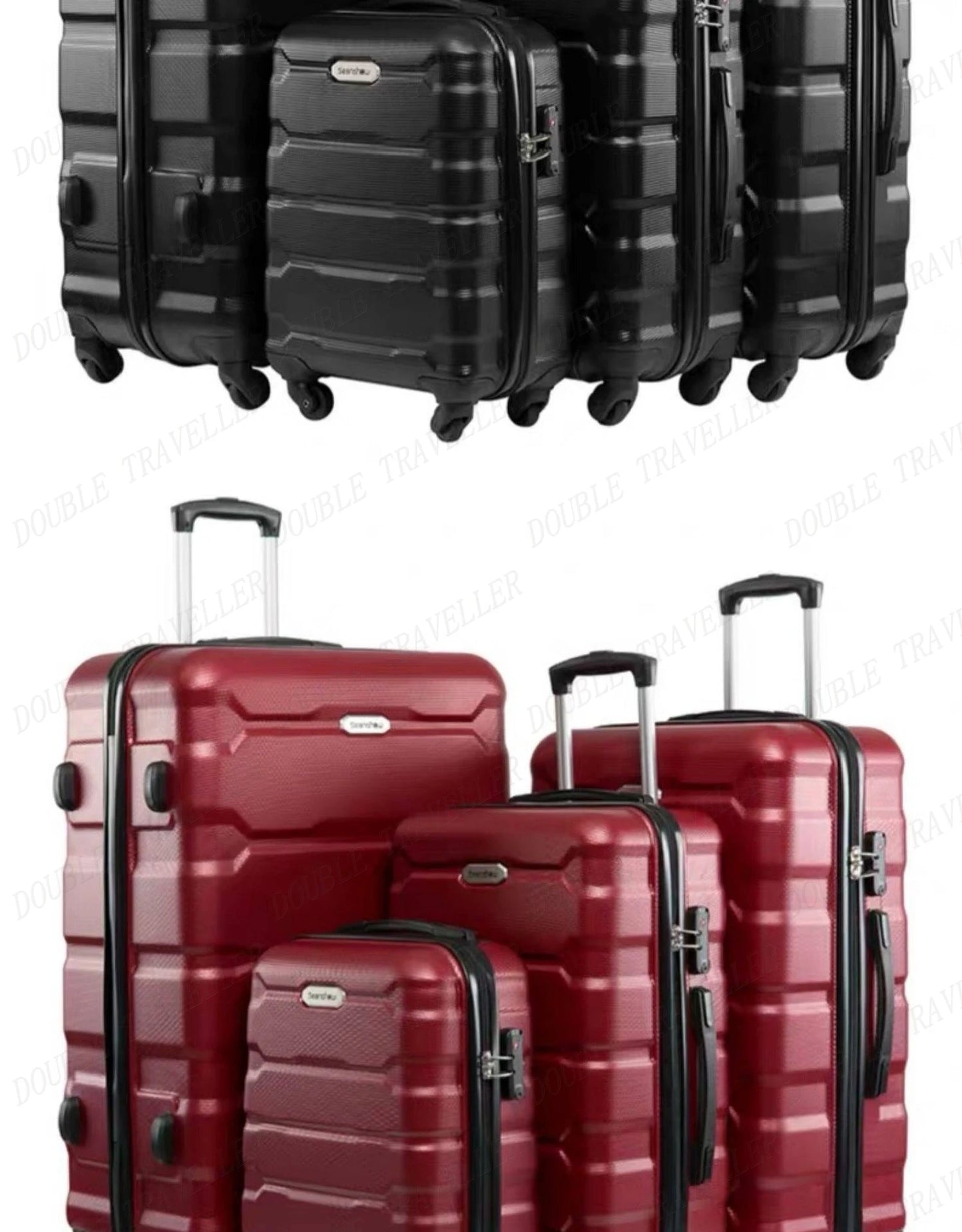 Set de 4 Valises Rigides Spinner – 18/22/26/30 pouces