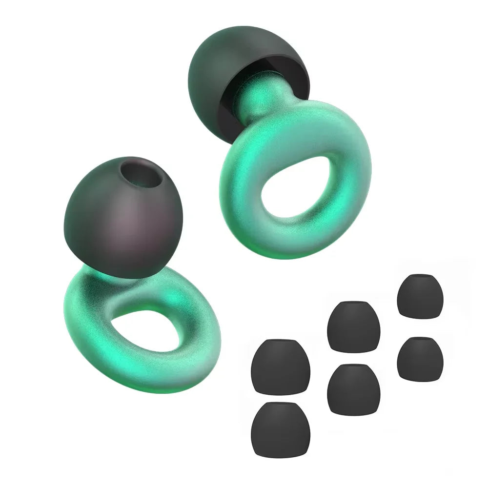 Bouchons d’oreilles silicone voyage – Réduction bruit, sommeil en avion