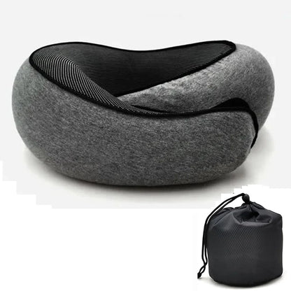 Oreiller voyage mémoire de forme – Support cervical ajustable