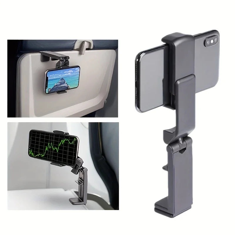 Support téléphone avion & train – Pliable, ajustable & rotatif