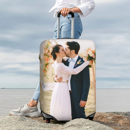 Housse de valise personnalisée avec photo – Impression recto verso, élastique & lavable