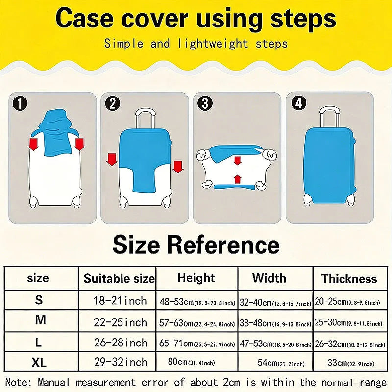 Housse de protection impérméable pour valise de voyage – Anti-égrafignures & fun