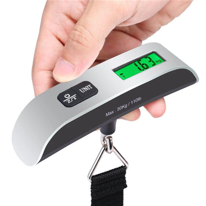 Pèse-bagage numérique portable – Écran LCD, jusqu'à 50 kg