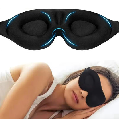 Masque de Sommeil 3D – Ultra-doux, Respirant & Zéro Pression