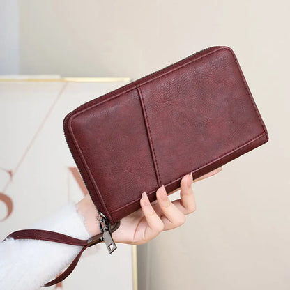 Portefeuille de voyage avec clip passeport – Cuir PU, anti-RFID, homme & femme