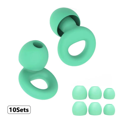 Bouchons d’oreilles silicone voyage – Réduction bruit, sommeil en avion