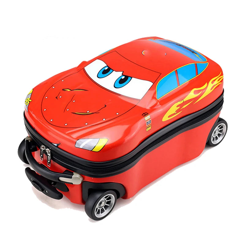 Valise enfant 3D à roulettes – Design voiture, garçon & fille