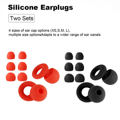 Bouchons d’oreilles silicone voyage – Réduction bruit, sommeil en avion