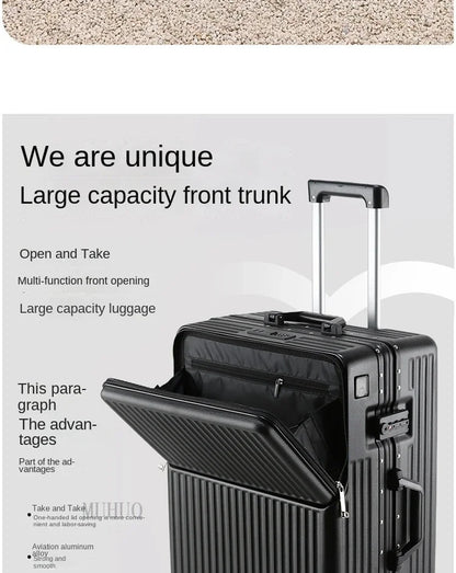Aluminum Cabin Suitcase with USB Port – Modern Design & 360° Wheels