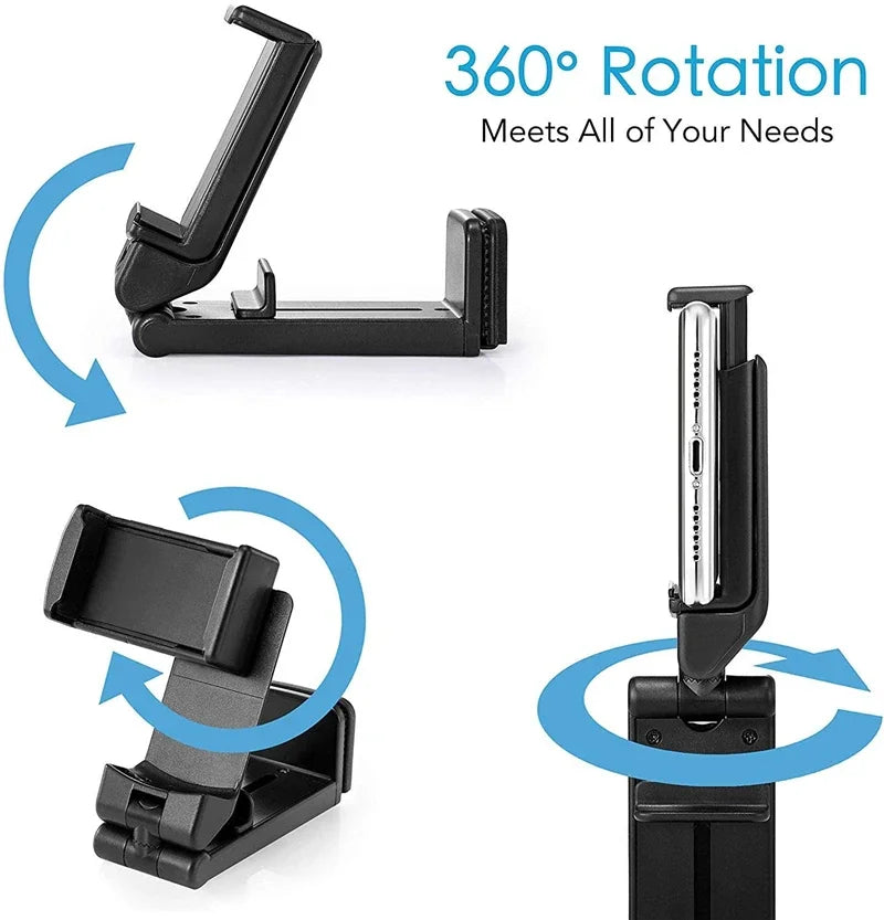 Support téléphone avion & train – Pliable, ajustable & rotatif