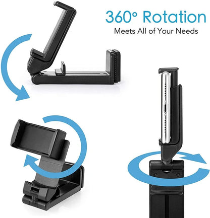 Support téléphone avion & train – Pliable, ajustable & rotatif