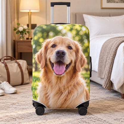 Housse de valise personnalisée avec photo – Imperméable, anti-rayures & lavable