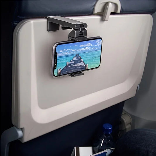 Support téléphone avion & train – Pliable, ajustable & rotatif